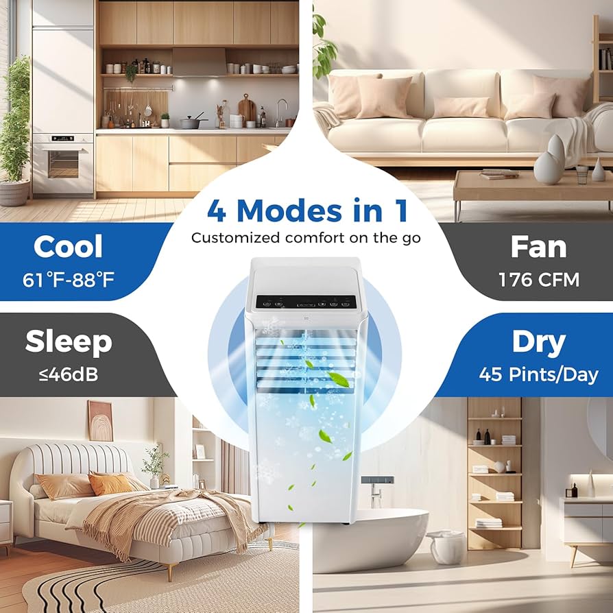 Amazon.com: COSTWAY Portable Air Conditioner, 8000 BTU